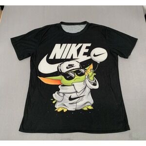 Vintage Bootleg T shirt Yoda Hip Hop Nike Streetwear L/XL Super Rare Unique Art